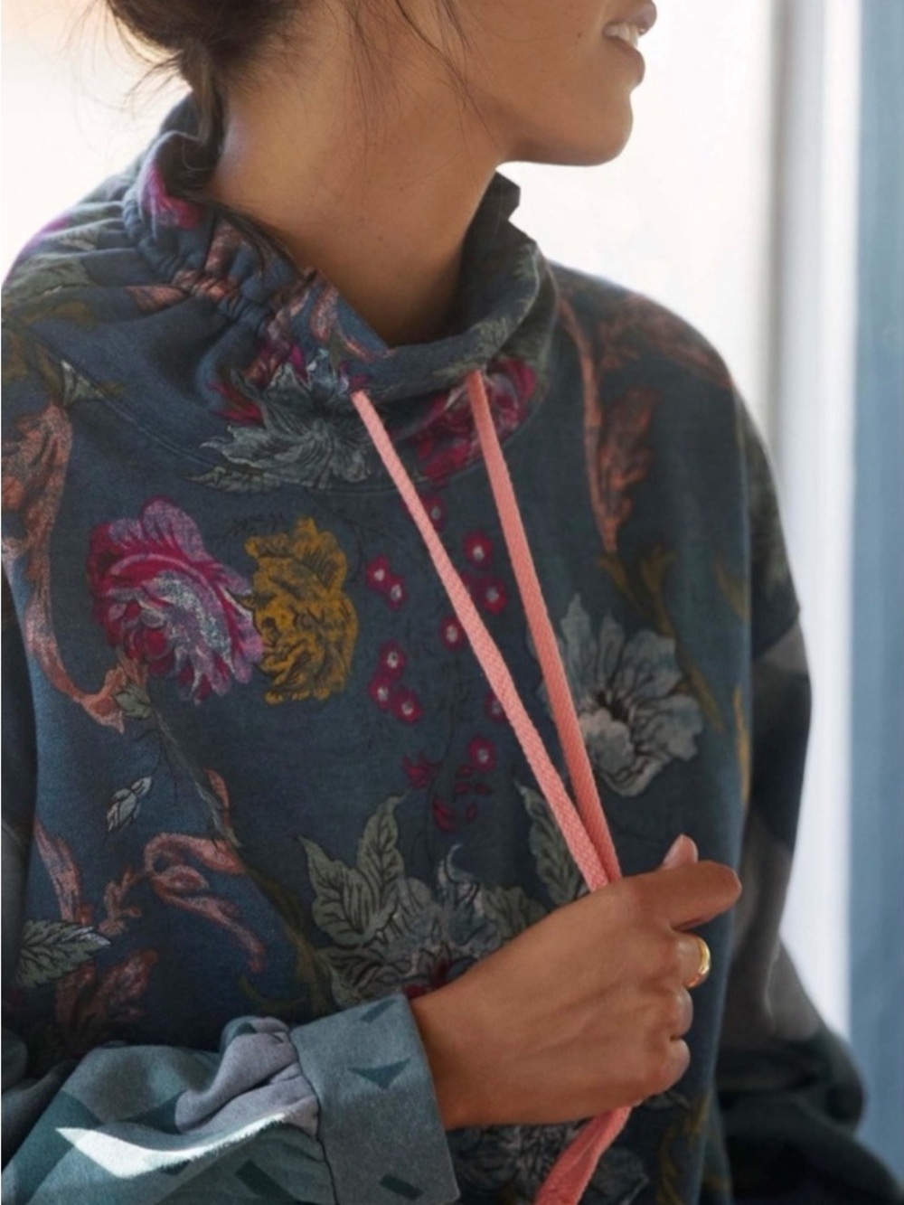Anthropologie Daily Drills Floral Sweatshirt ✨🌸 - Picture 3 of 7